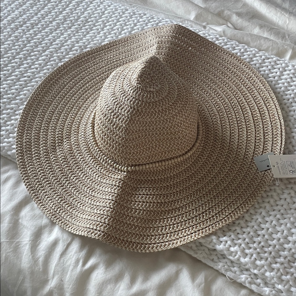 a new day Tan Wide Brim Hat
